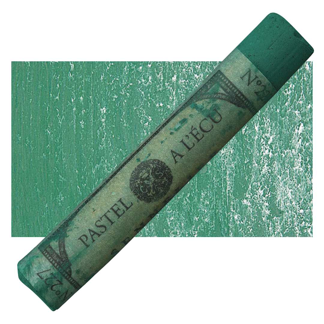 Open in modal - Sennelier Soft Pastel - Chromium Green 227 pastel and swatch
