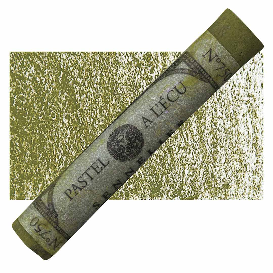 Open in modal - Sennelier Soft Pastel - Cinnabar Green 750 pastel and swatch