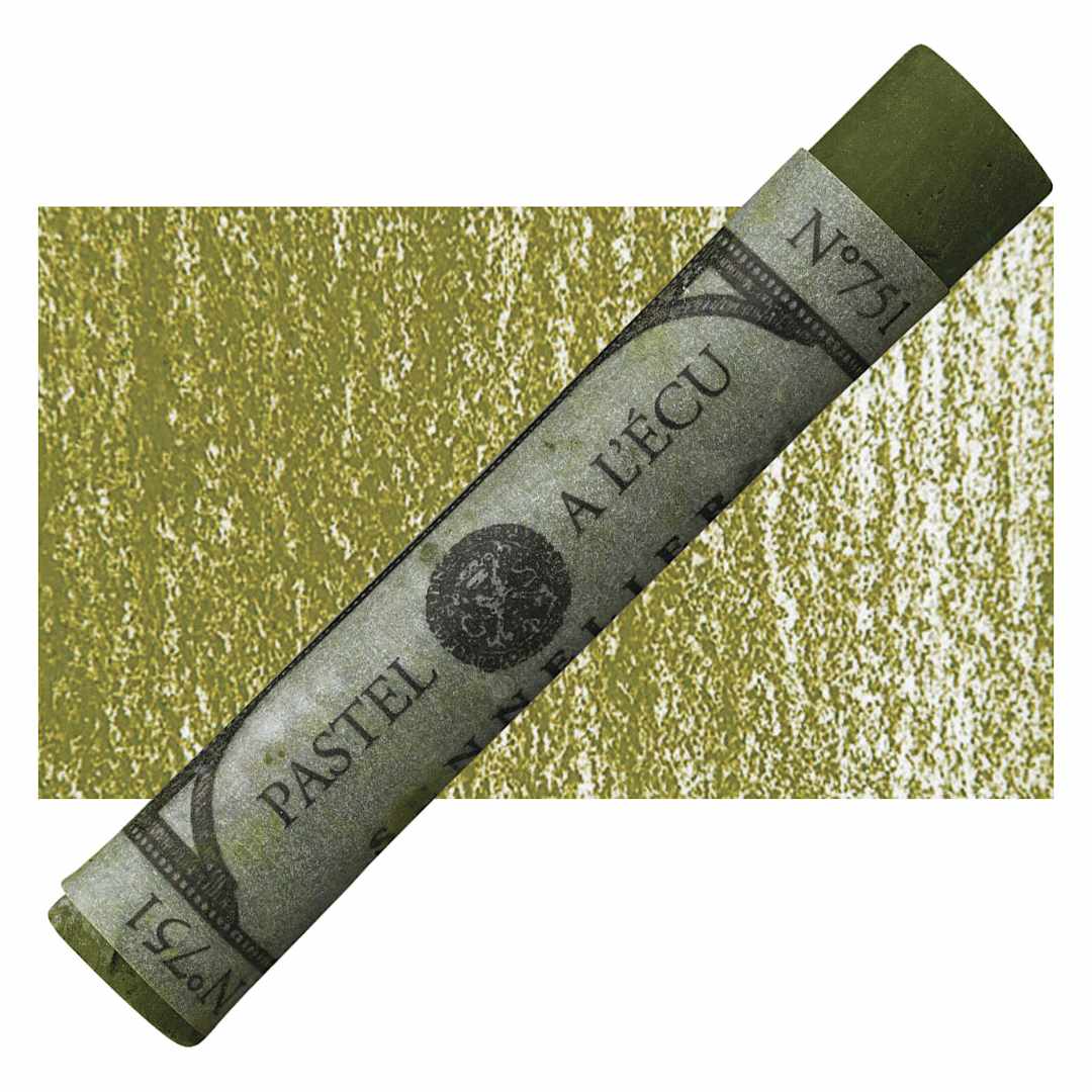 Open in modal - Sennelier Soft Pastel - Cinnabar Green 751 pastel and swatch