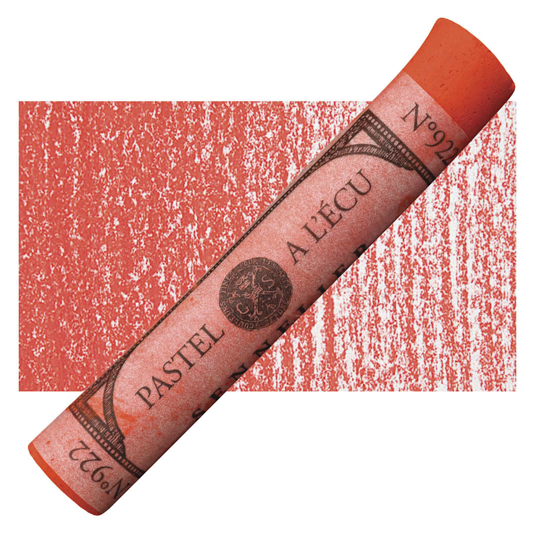 Open in modal - Sennelier Soft Pastel - Coral 922 pastel and swatch