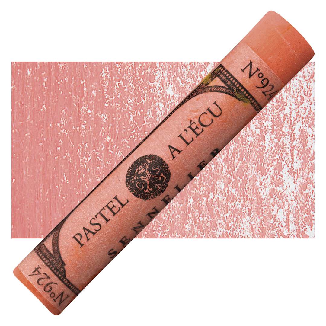 Open in modal - Sennelier Soft Pastel - Coral 924 pastel and swatch