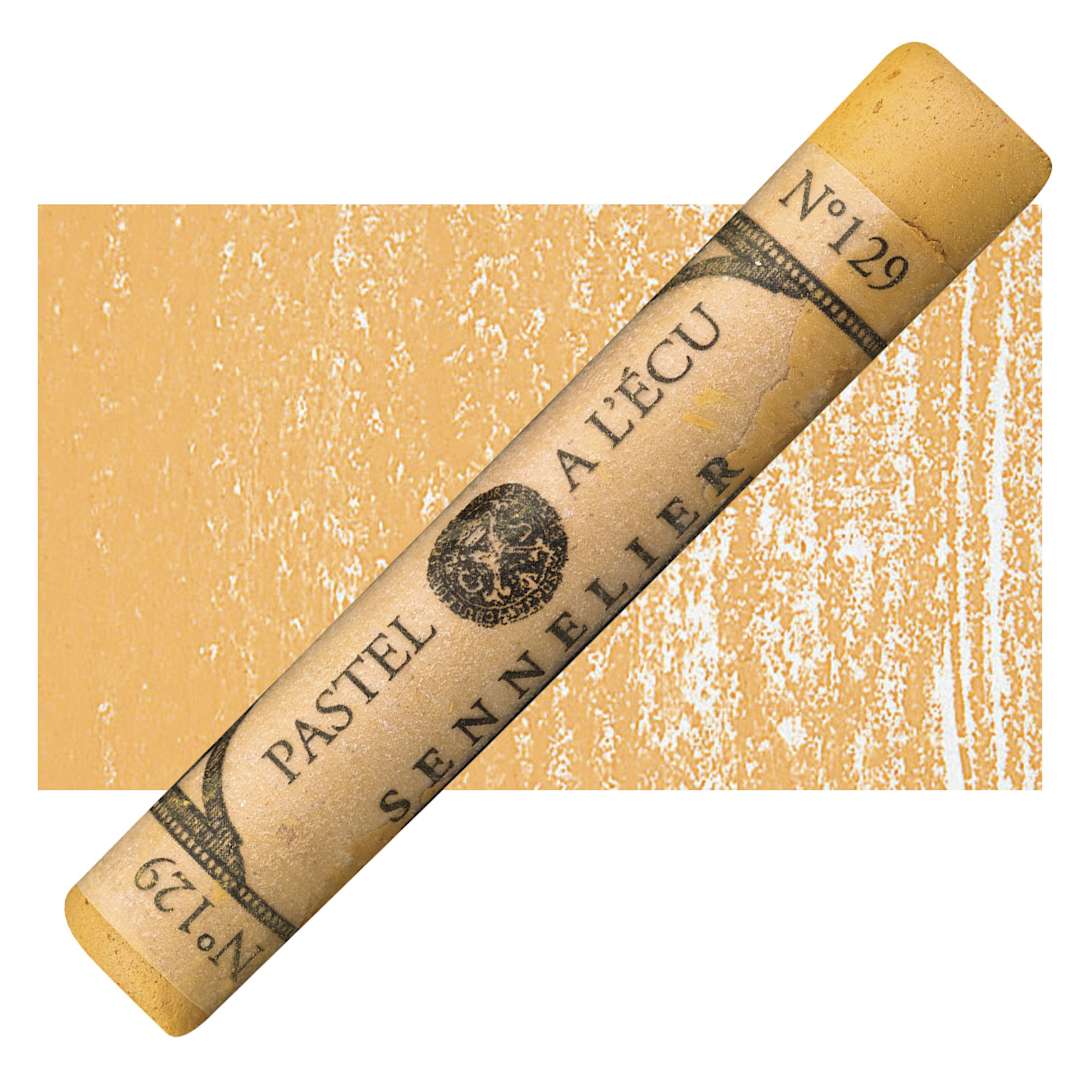 Open in modal - Sennelier Soft Pastel - Golden Ochre 129 pastel and swatch