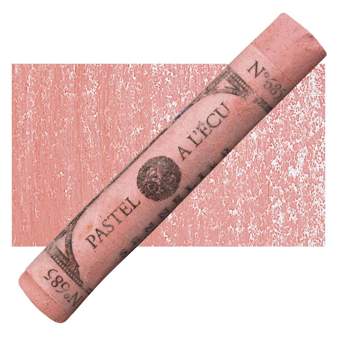 Open in modal - Sennelier Soft Pastel - Helios Red pastel and swatch