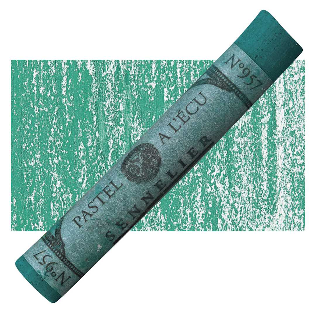 Open in modal - Sennelier Soft Pastel - Imperial Green pastel and swatch