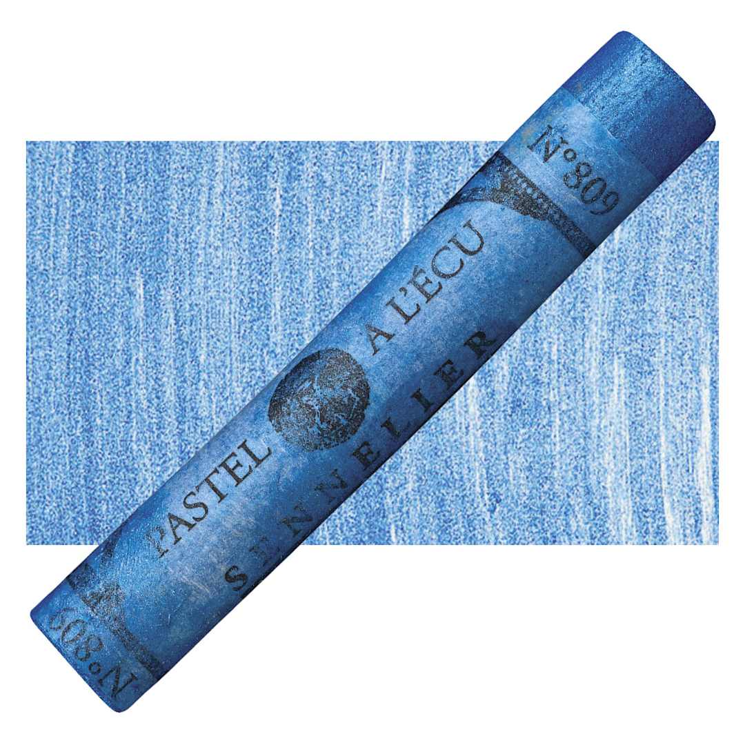 Open in modal - Sennelier Soft Pastel - Iridescent Cobalt Blue pastel and swatch