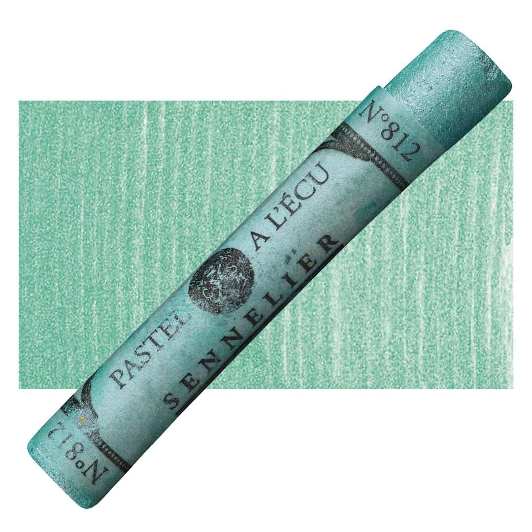 Open in modal - Sennelier Soft Pastel - Iridescent Pale Green pastel and swatch