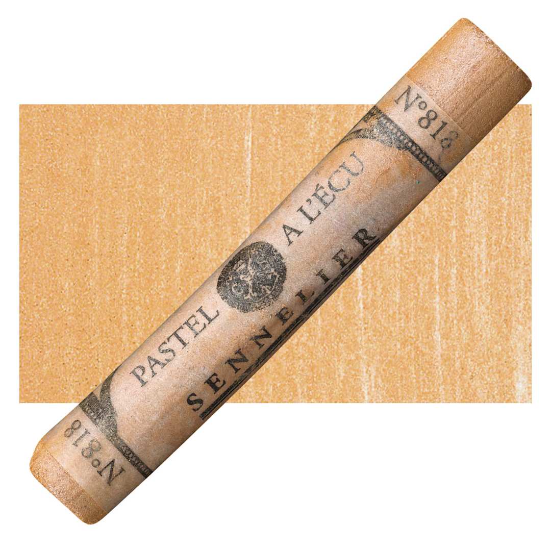 Open in modal - Sennelier Soft Pastel - Iridescent Raw Sienna 818 and swatch