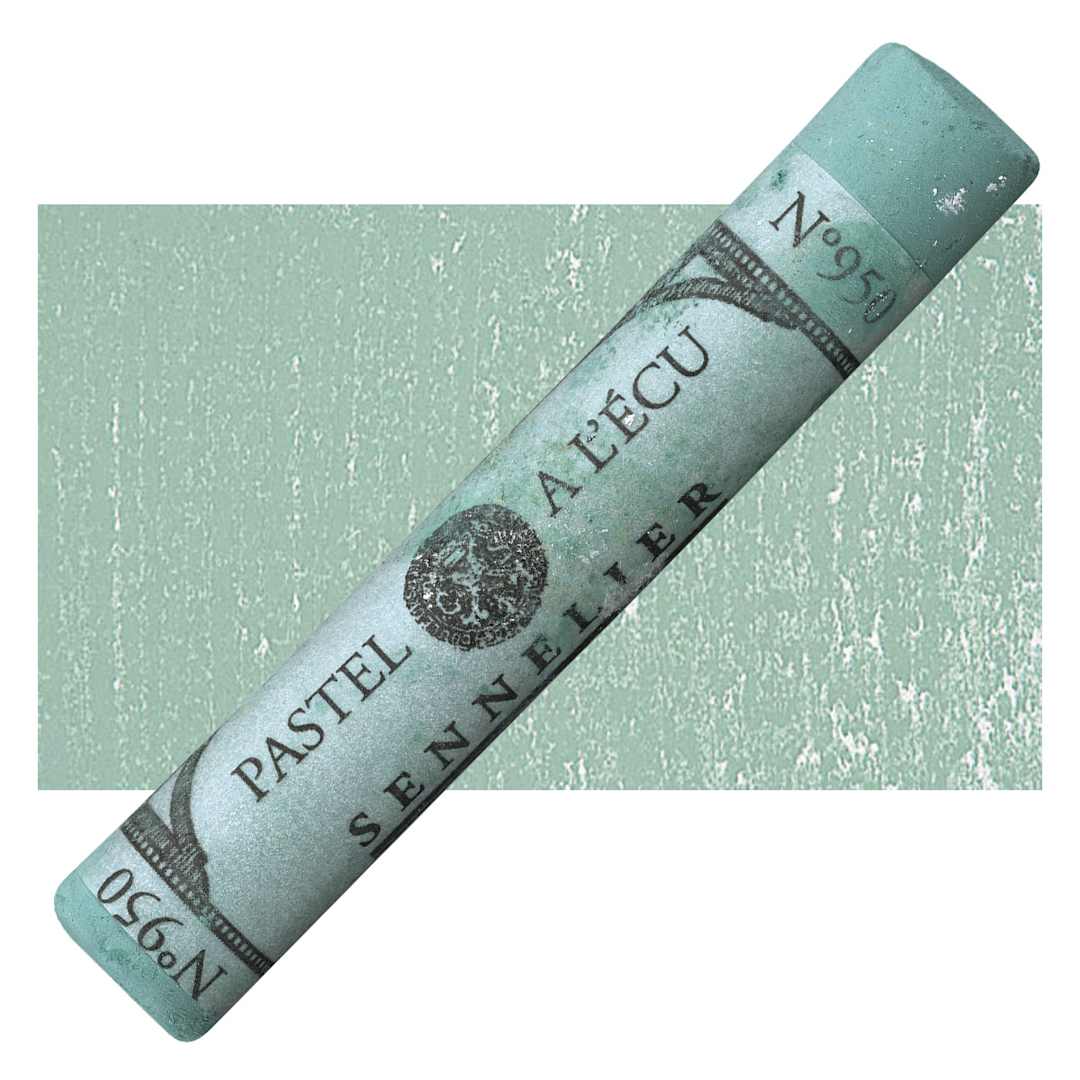 Open in modal - Sennelier Soft Pastel - Lichen Green 950 pastel and swatch