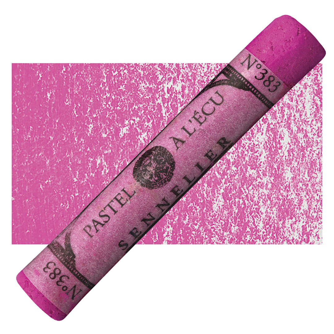 Open in modal - Sennelier Soft Pastel - Madder Carmine 383 pastel and swatch