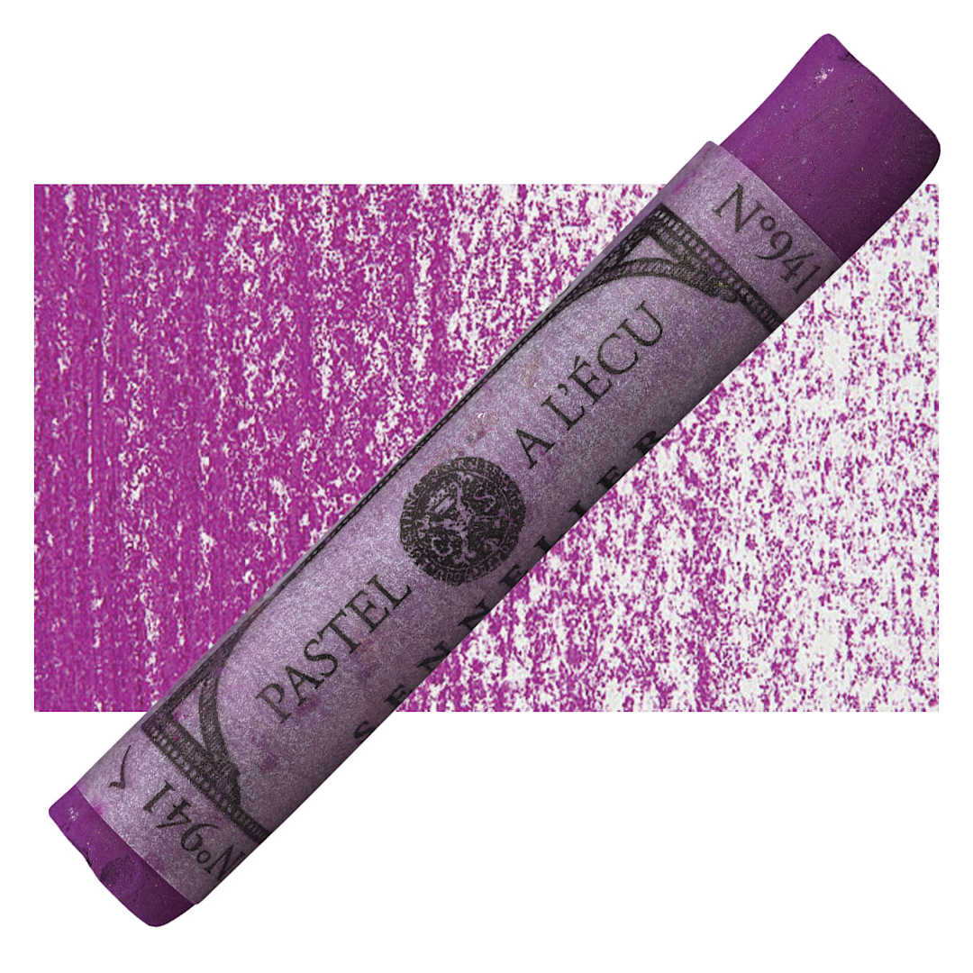 Open in modal - Sennelier Soft Pastel - Magenta Violet 941 pastel and swatch