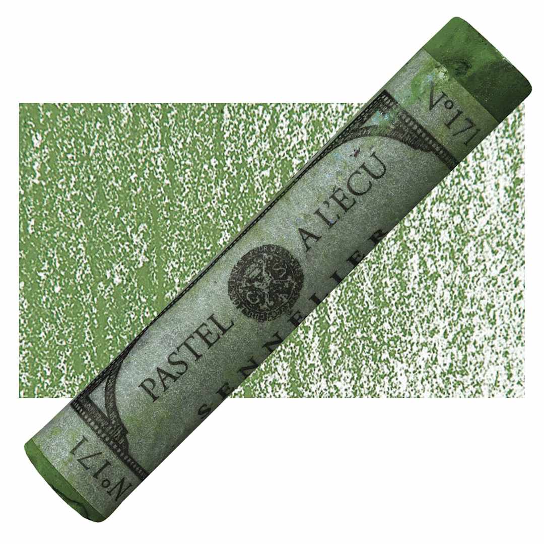 Open in modal - Sennelier Soft Pastel - Moss Grey Green pastel and swatch