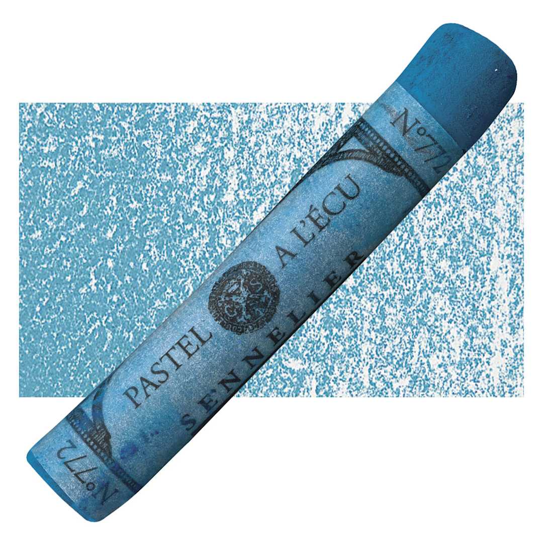 Open in modal - Sennelier Soft Pastel - Night Blue 772 pastel and swatch