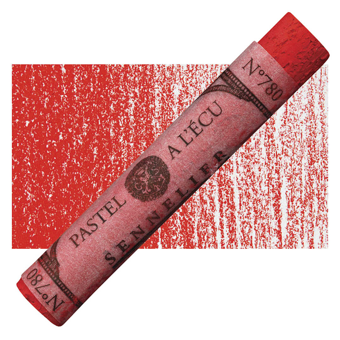 Open in modal - Sennelier Soft Pastel - Persian Red 780 pastel and swatch