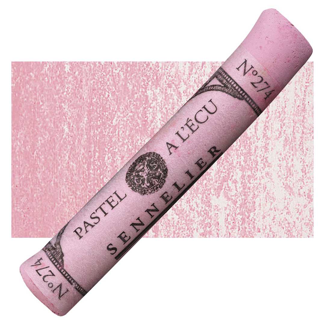 Open in modal - Sennelier Soft Pastel - Pink Lake pastel and swatch