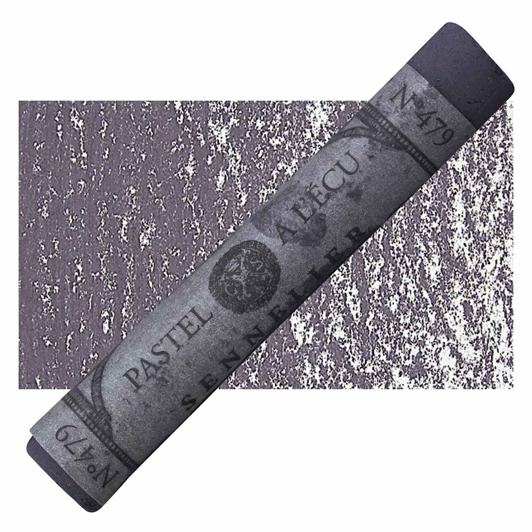 Open in modal - Sennelier Soft Pastel - Purplish-Blue Grey 479 pastel and swatch