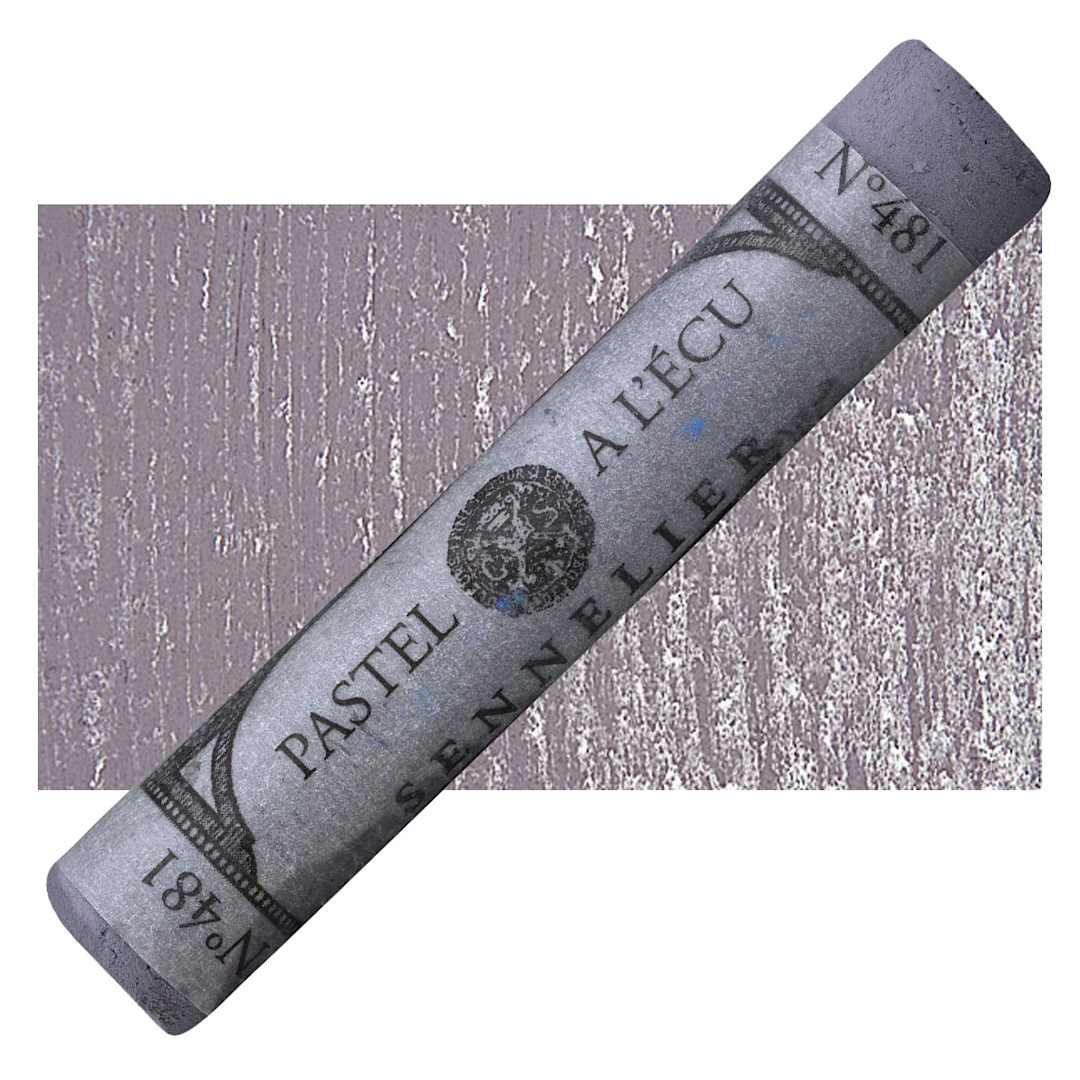 Open in modal - Sennelier Soft Pastel - Purplish-Blue Grey 481 pastel and swatch