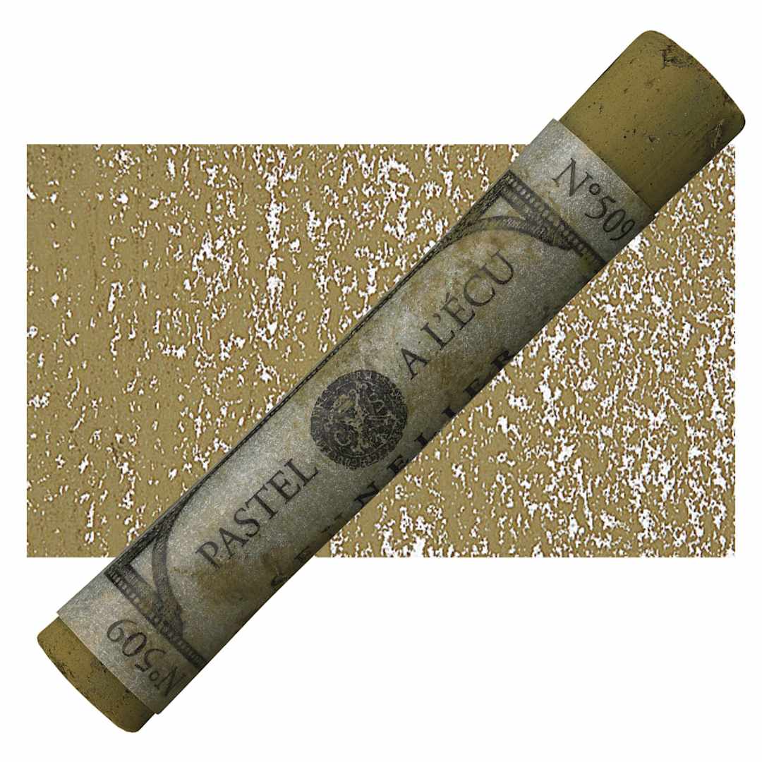 Open in modal - Sennelier Soft Pastel - Raw Sienna 509 pastel and swatch