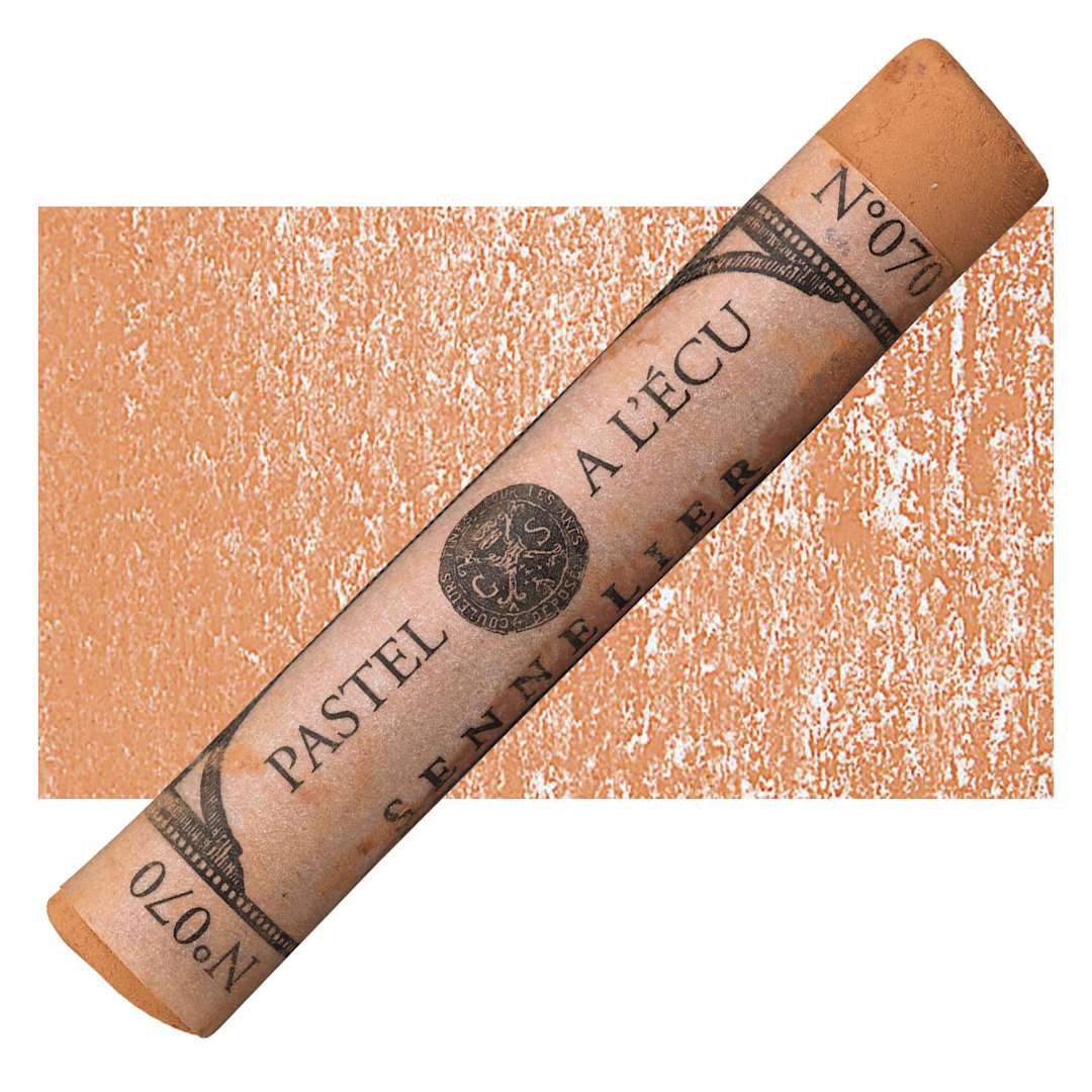 Open in modal - Sennelier Soft Pastel - Red Ochre 070 pastel and swatch