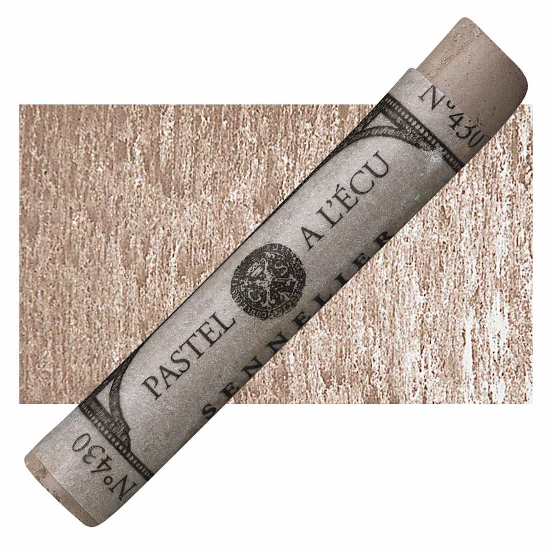 Open in modal - Sennelier Soft Pastel - Reddish Brown Grey 430 pastel and swatch