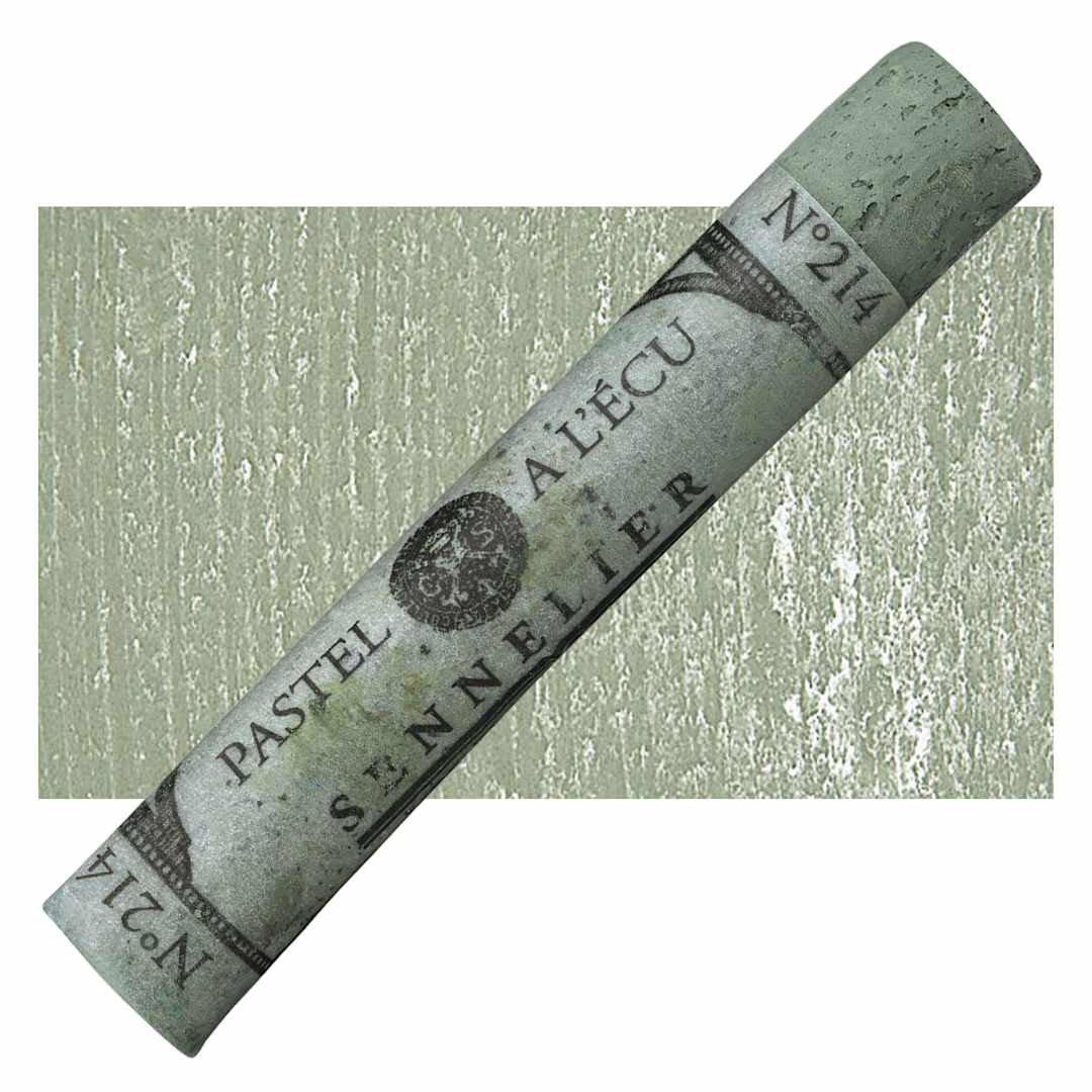 Open in modal - Sennelier Soft Pastel - Reseda Grey Green pastel and swatch
