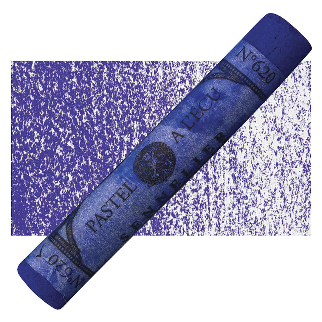 Open in modal - Sennelier Soft Pastel - Sapphire Blue 620 pastel and swatch