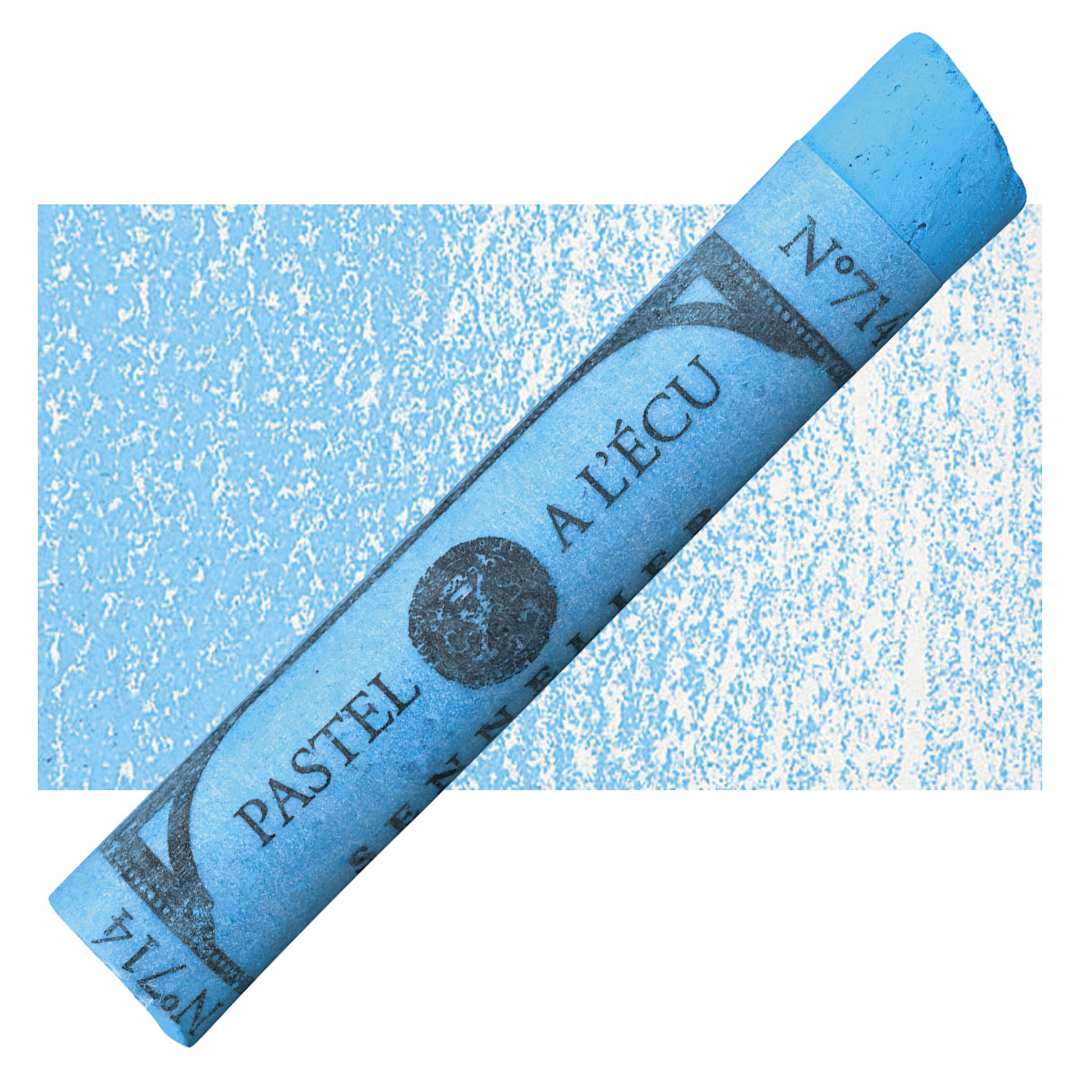 Open in modal - Sennelier Soft Pastel - Steel Blue 714 pastel and swatch