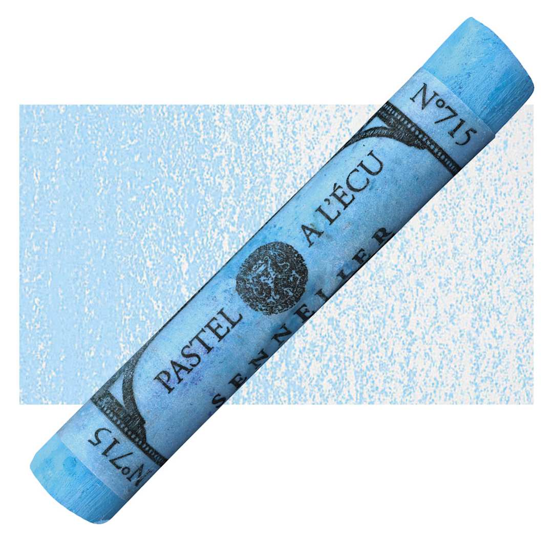 Open in modal - Sennelier Soft Pastel - Steel Blue 715 pastel and swatch