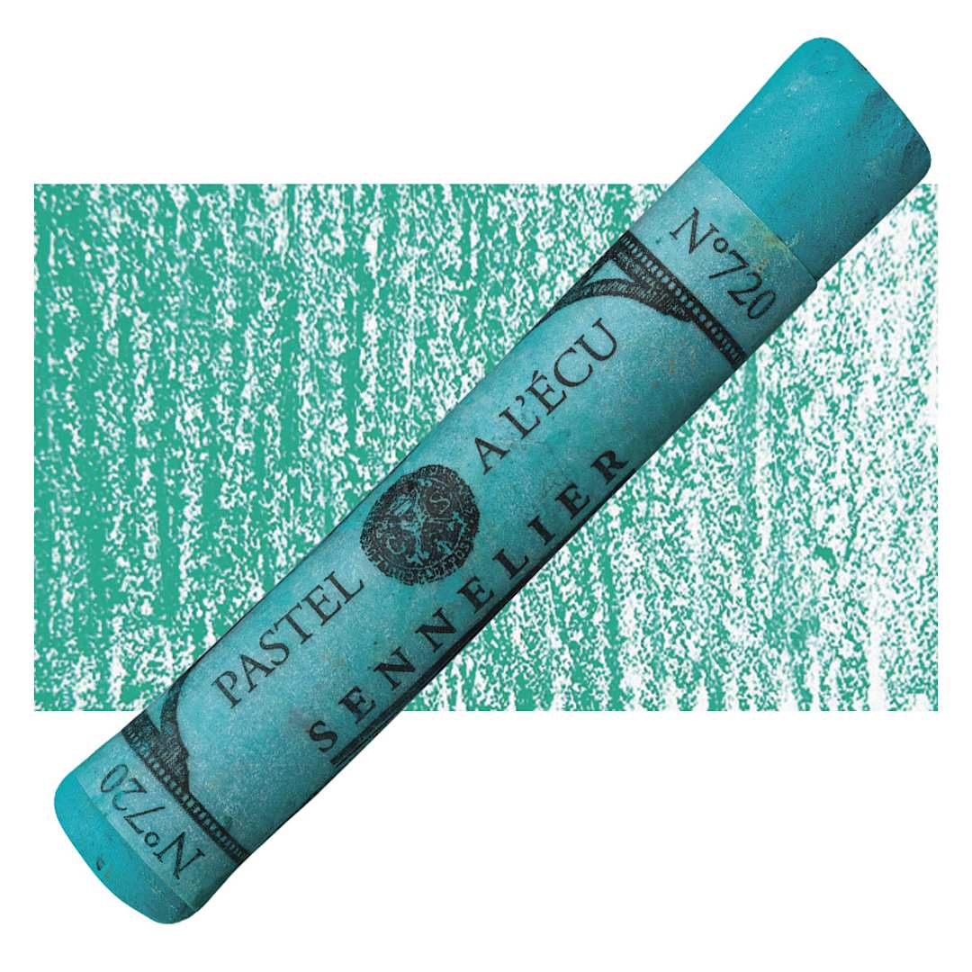Open in modal - Sennelier Soft Pastel - Turquoise Green 720 pastel and swatch
