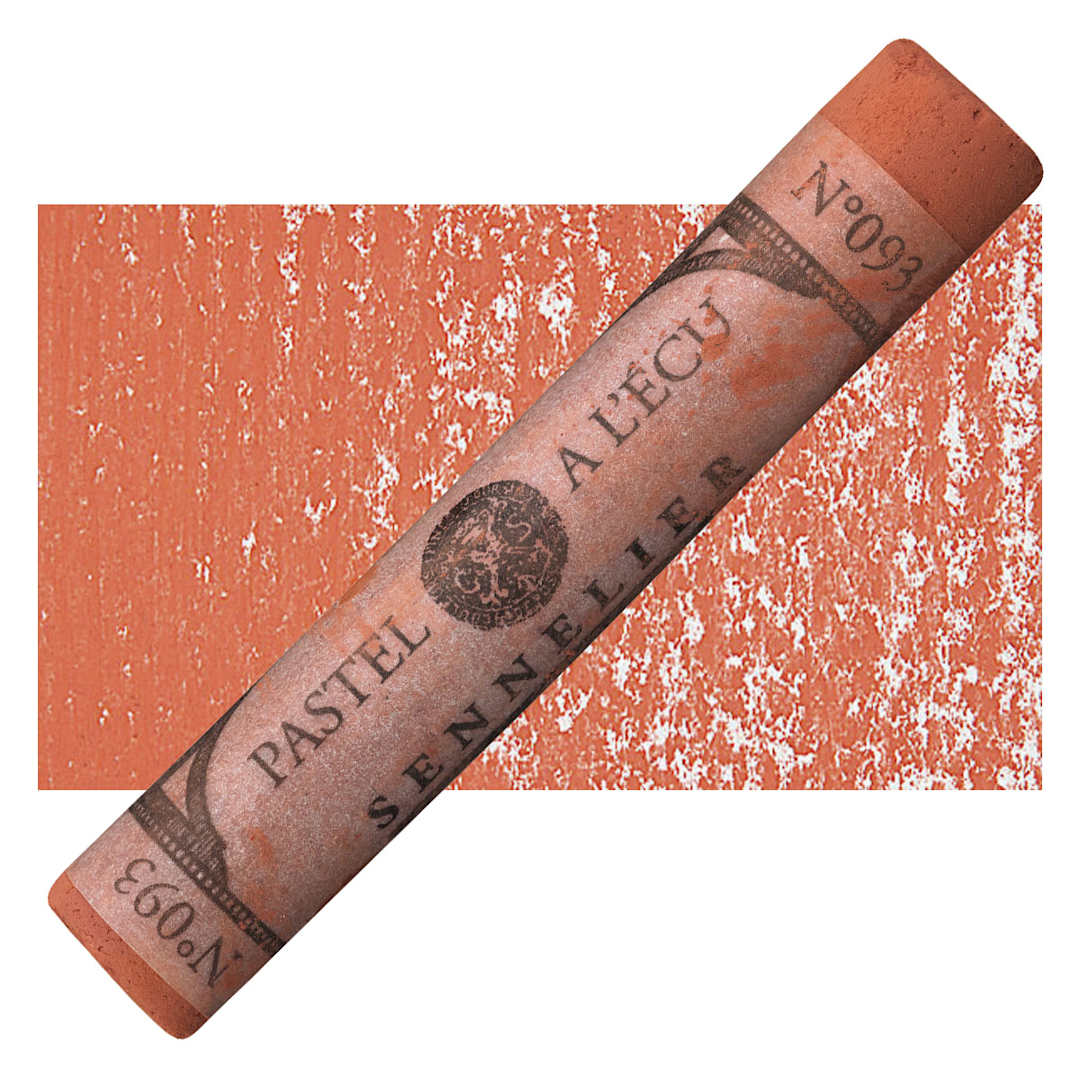 Open in modal - Sennelier Soft Pastel - Venetian Red 093 pastel and swatch