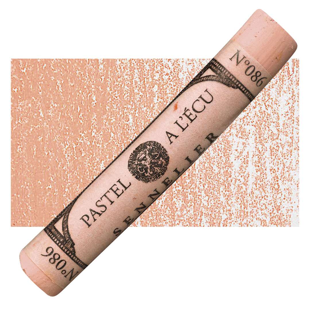 Open in modal - Sennelier Soft Pastel - Vermilion 086 pastel and swatch