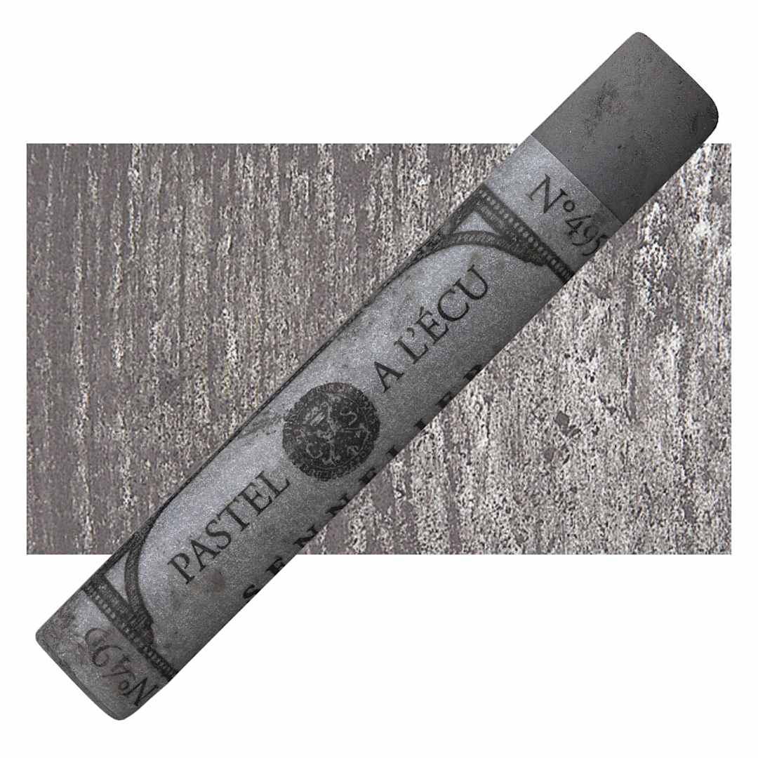 Open in modal - Sennelier Soft Pastel - Yellow Grey Green pastel and swatch