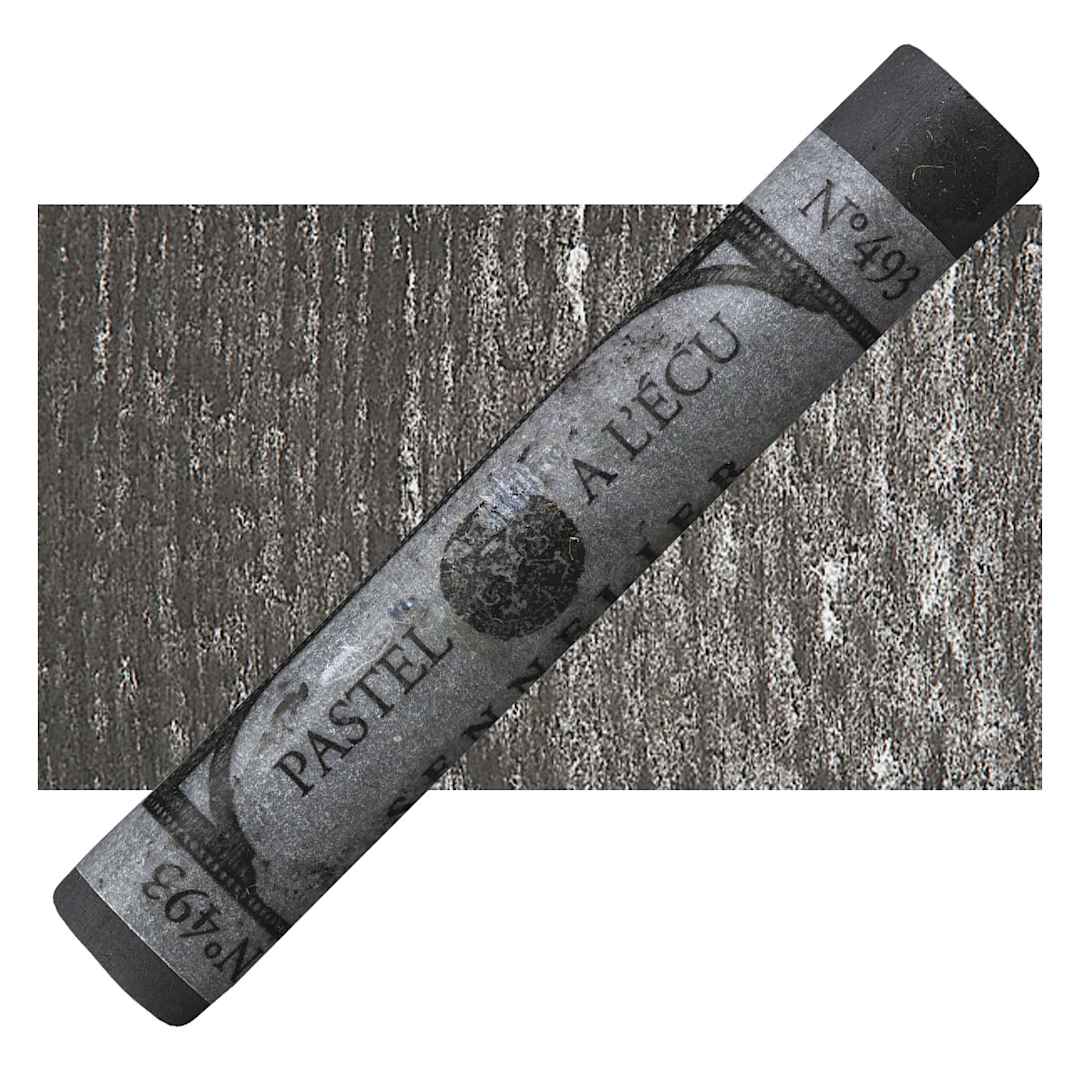 Open in modal - Sennelier Soft Pastel - Yellow Grey Green 493 pastel and swatch