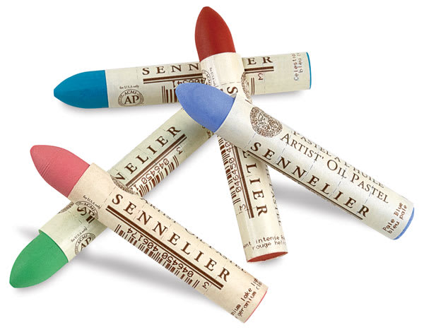 Open in modal - Sennelier Oil Pastels - Various Pastels shown loose
