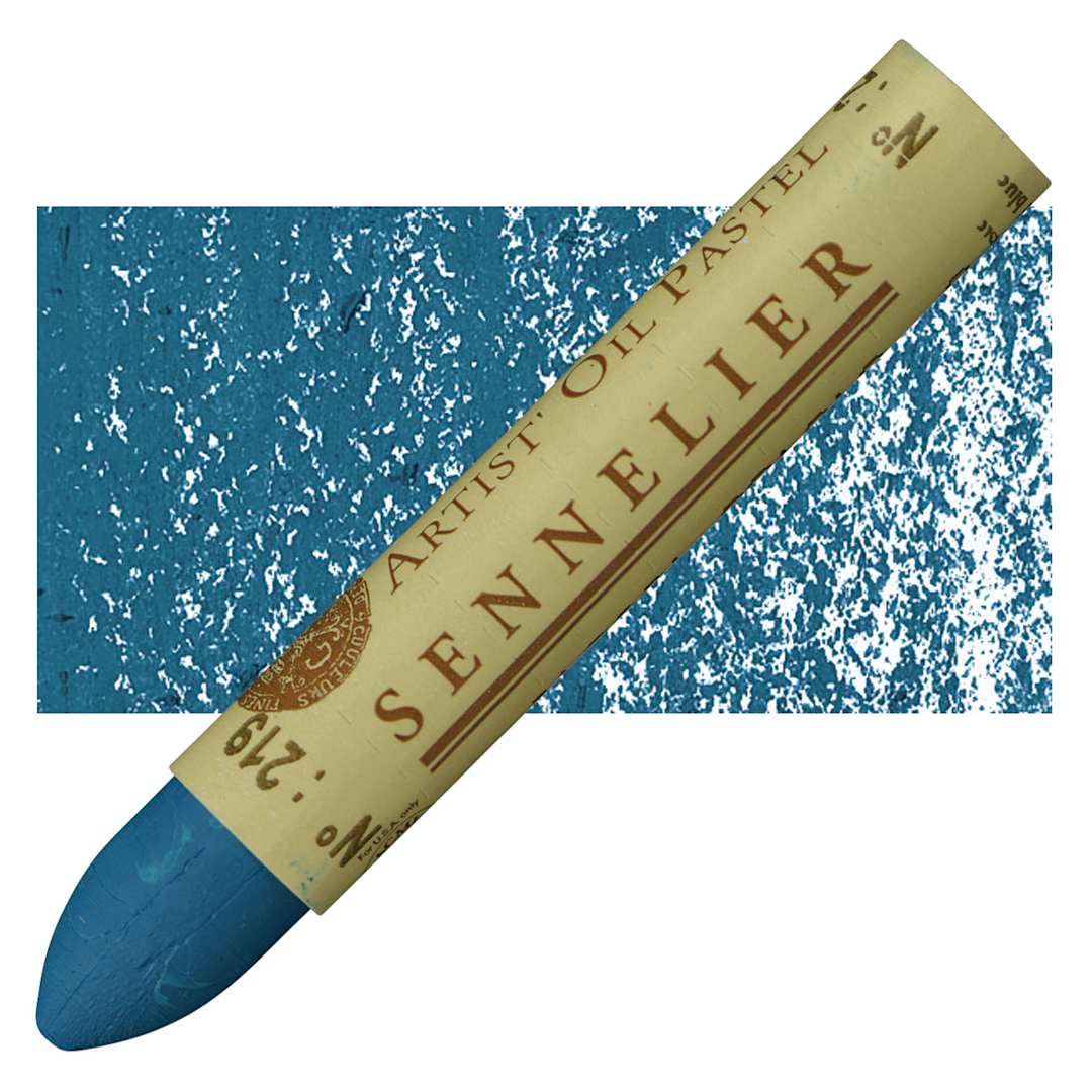 Open in modal - Sennelier Oil Pastel - Celestial Blue oil pastel and swatch