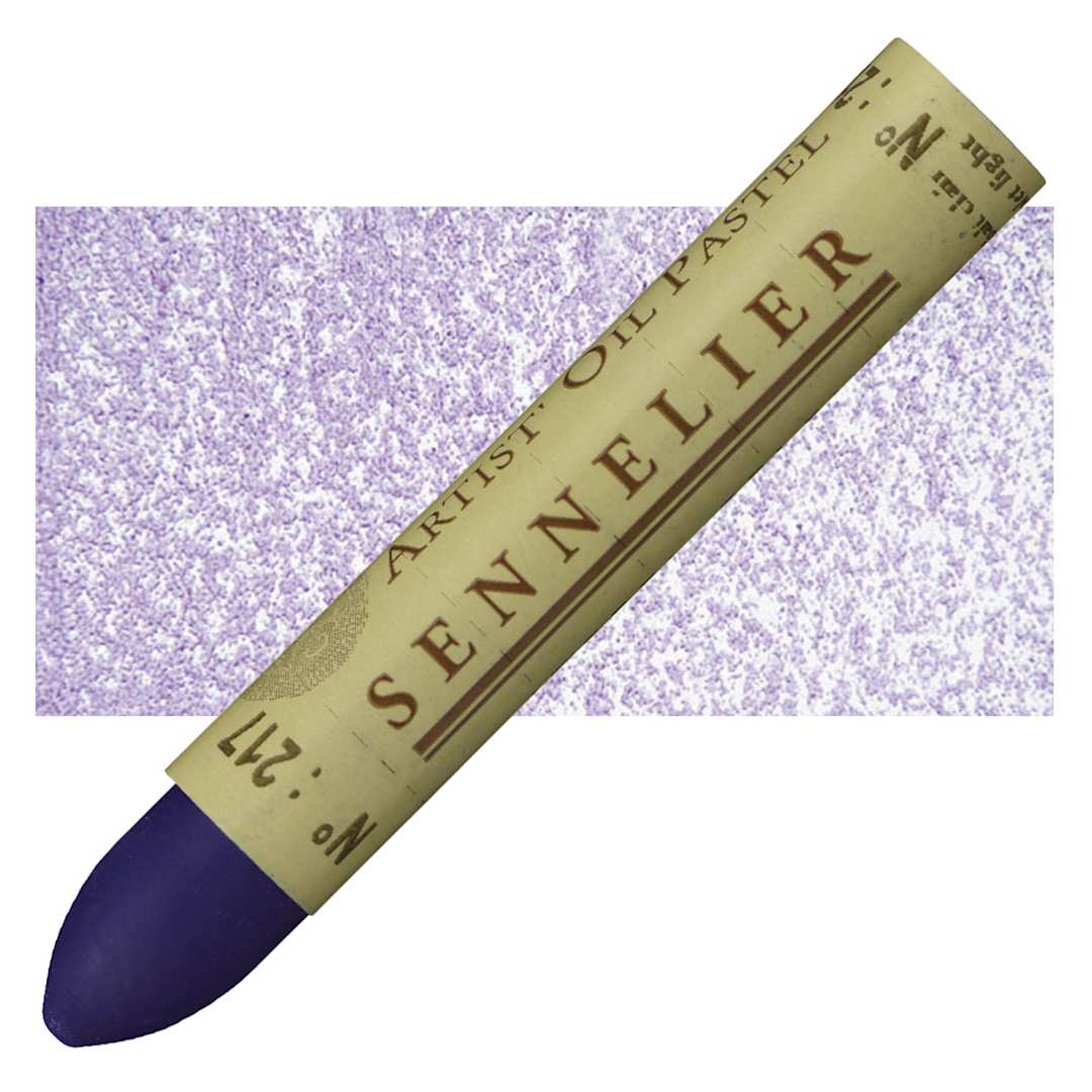 Open in modal - Sennelier Oil Pastel - Cobalt Violet Light oil pastel and swatch
