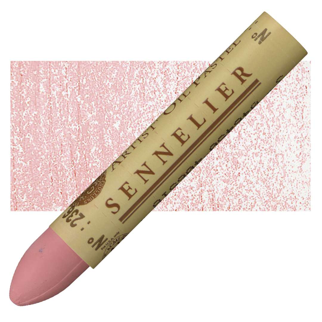 Open in modal - Sennelier Oil Pastel - Coral oil pastel and swatch