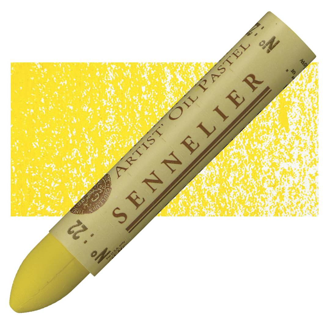 Open in modal - Sennelier Oil Pastel - Gold Yellow oil pastel and swatch