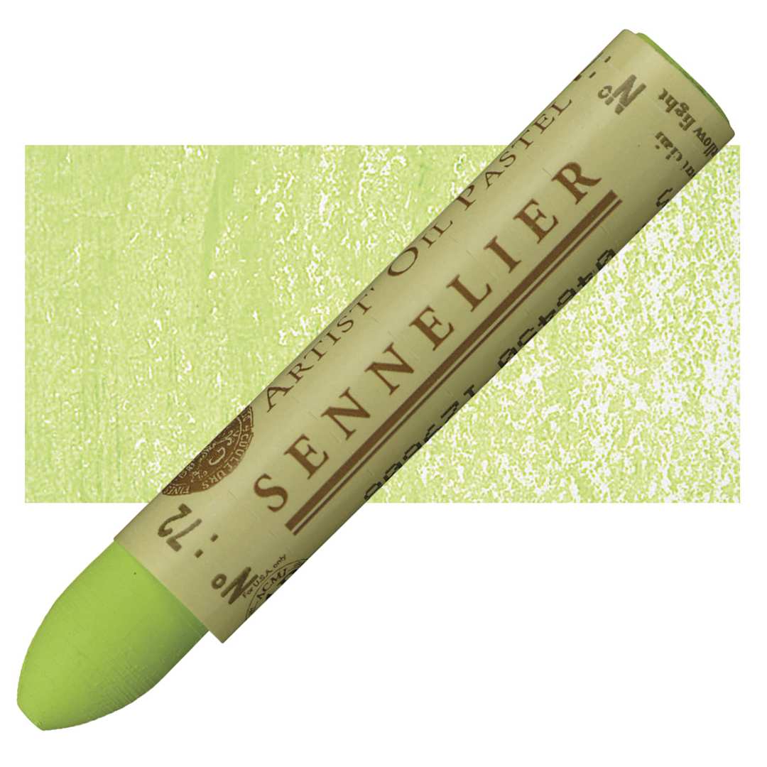 Open in modal - Sennelier Oil Pastel - Green Yellow Light oil pastel and swatch