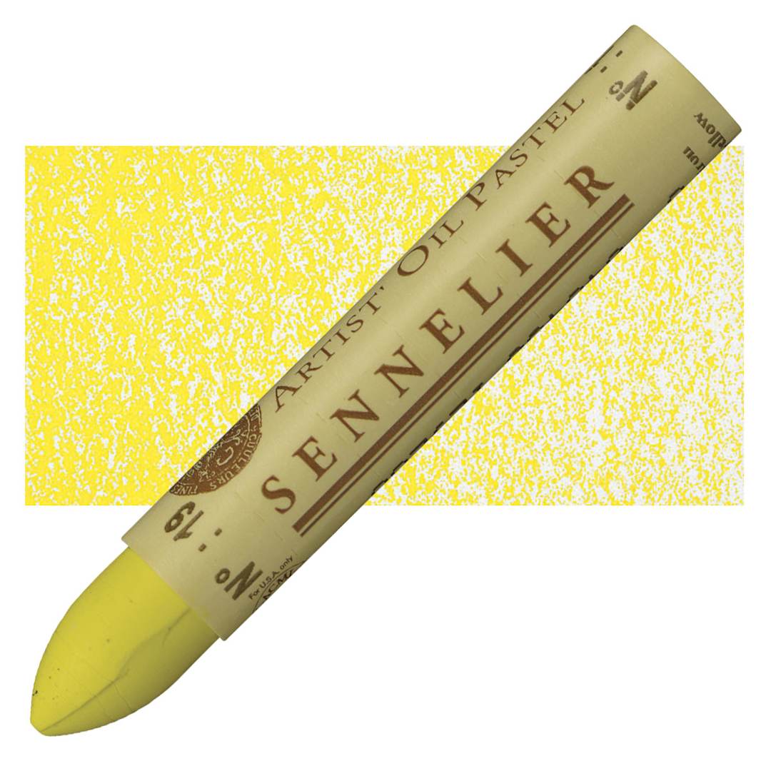 Open in modal - Sennelier Oil Pastel - Lemon Yellow oil pastel and swatch