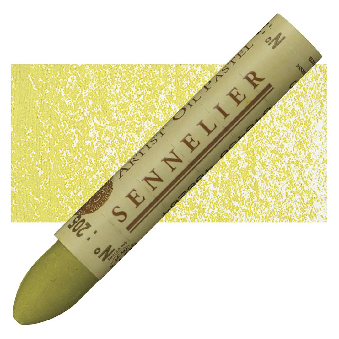 Open in modal - Sennelier Oil Pastel - Moss Green oil pastel and swatch