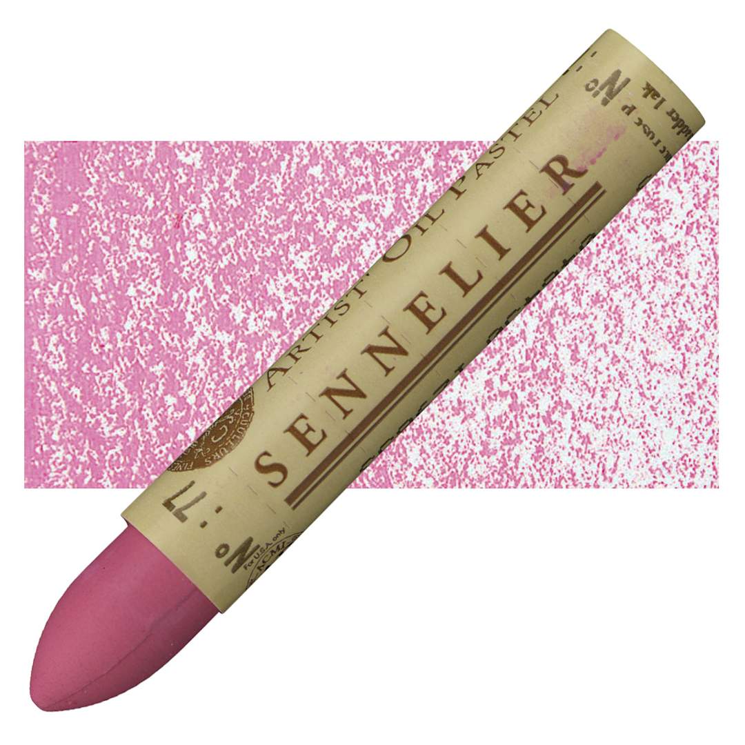 Open in modal - Sennelier Oil Pastel - Pale Pink Madder Lake oil pastel and swatch