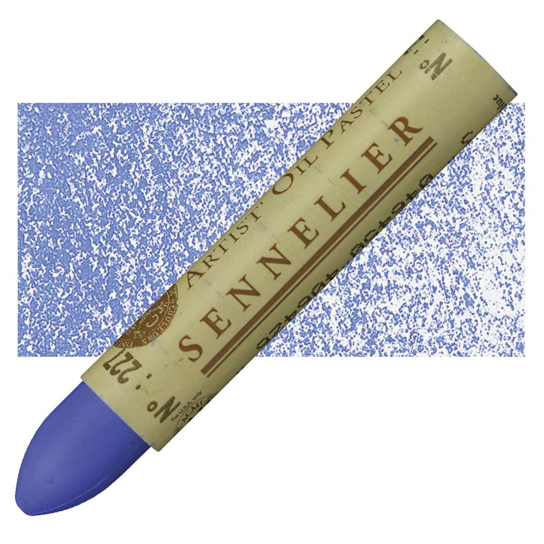 Open in modal - Sennelier Oil Pastel - Royal Blue oil pastel and swatch