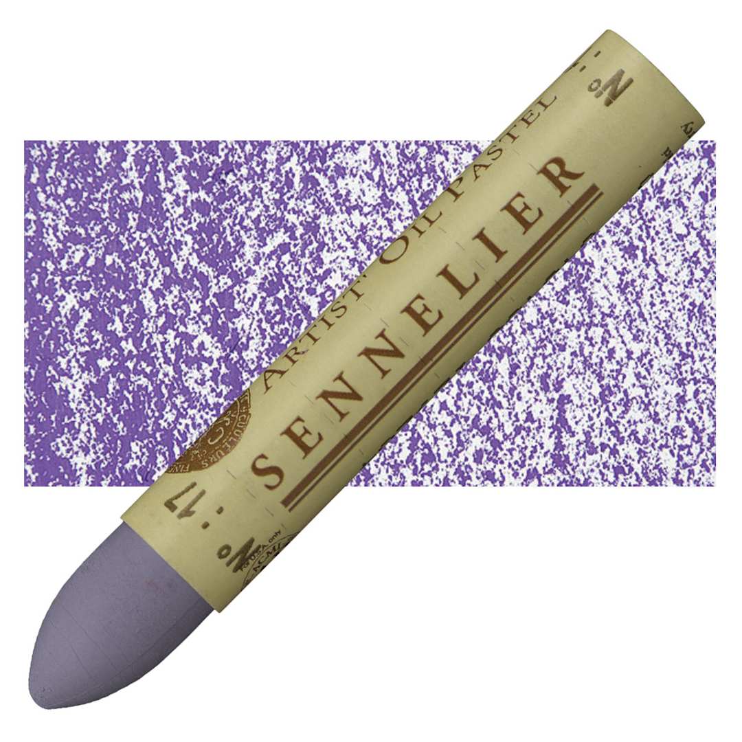 Open in modal - Sennelier Oil Pastel - Violet Gray oil pastel and swatch