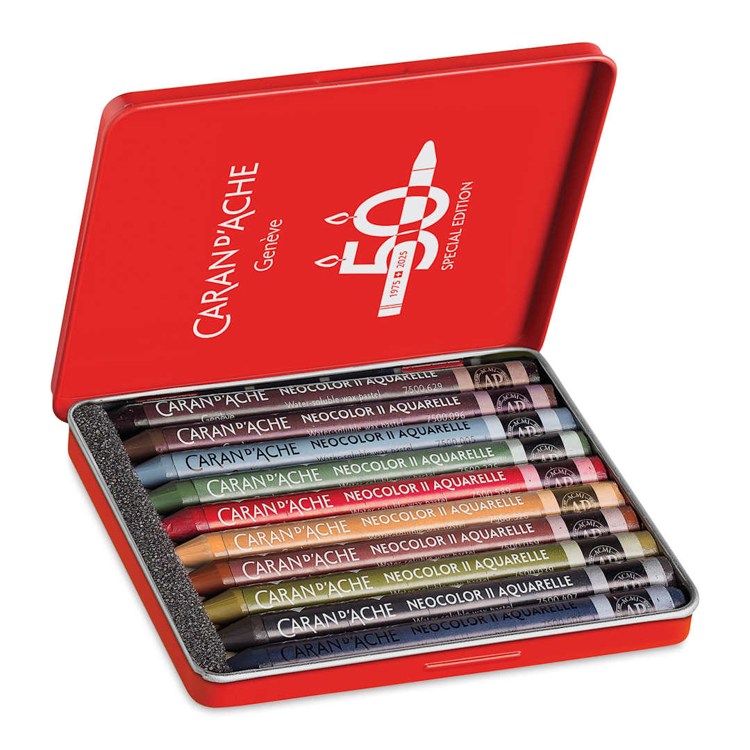 Caran d'Ache Neocolor II Aquarelle Artists' Pastels - Dark Colors