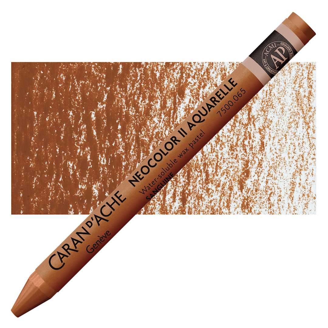 Open in modal - Caran d'Ache Neocolor II Aquarelle Artists' Pastel - Russet pastel and swatch