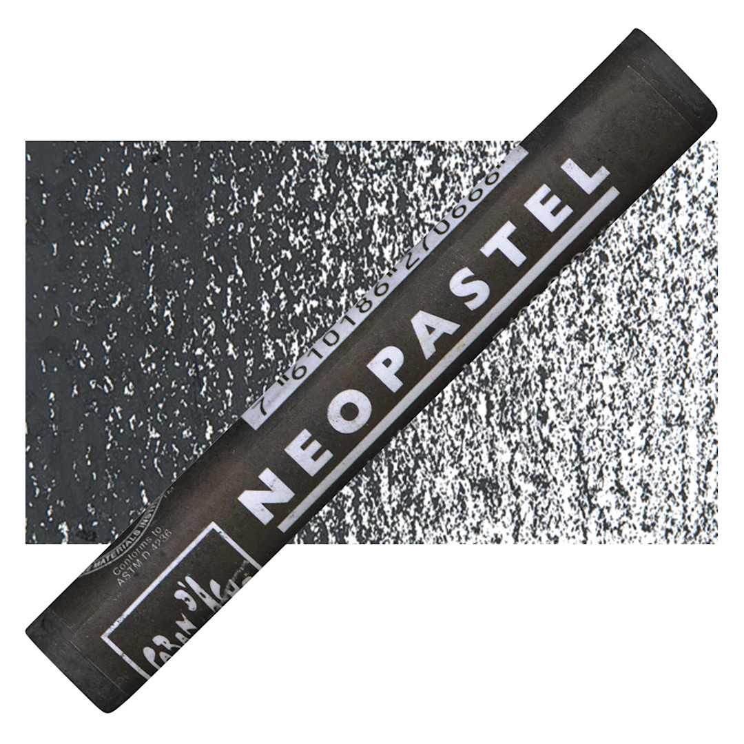 Open in modal - Caran d'Ache Neopastel - Black pastel and swatch
