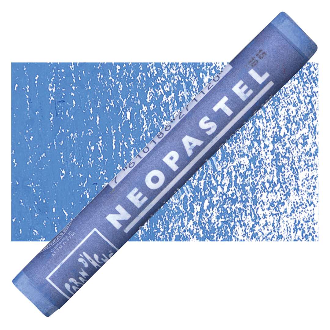 Open in modal - Caran d'Ache Neopastel - Blue Jeans pastel and swatch