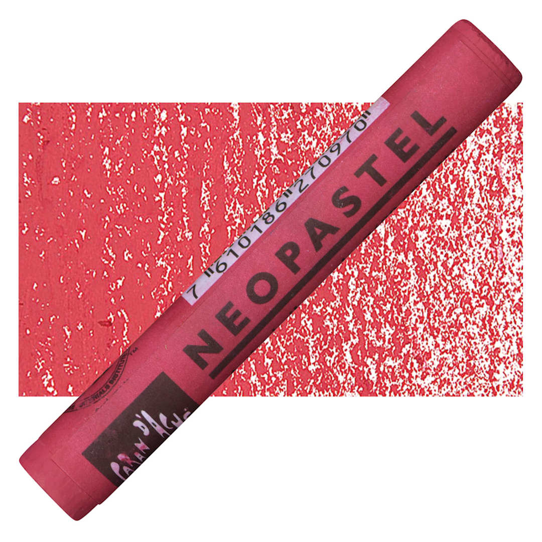 Open in modal - Caran d'Ache Neopastel - Carmine pastel and swatch