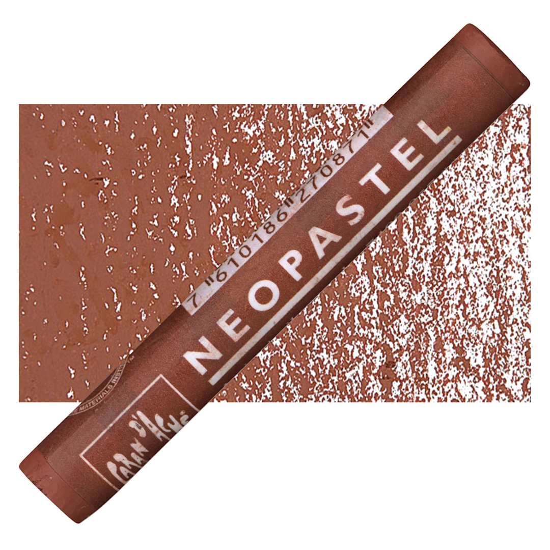 Open in modal - Caran d'Ache Neopastel - Chestnut pastel and swatch
