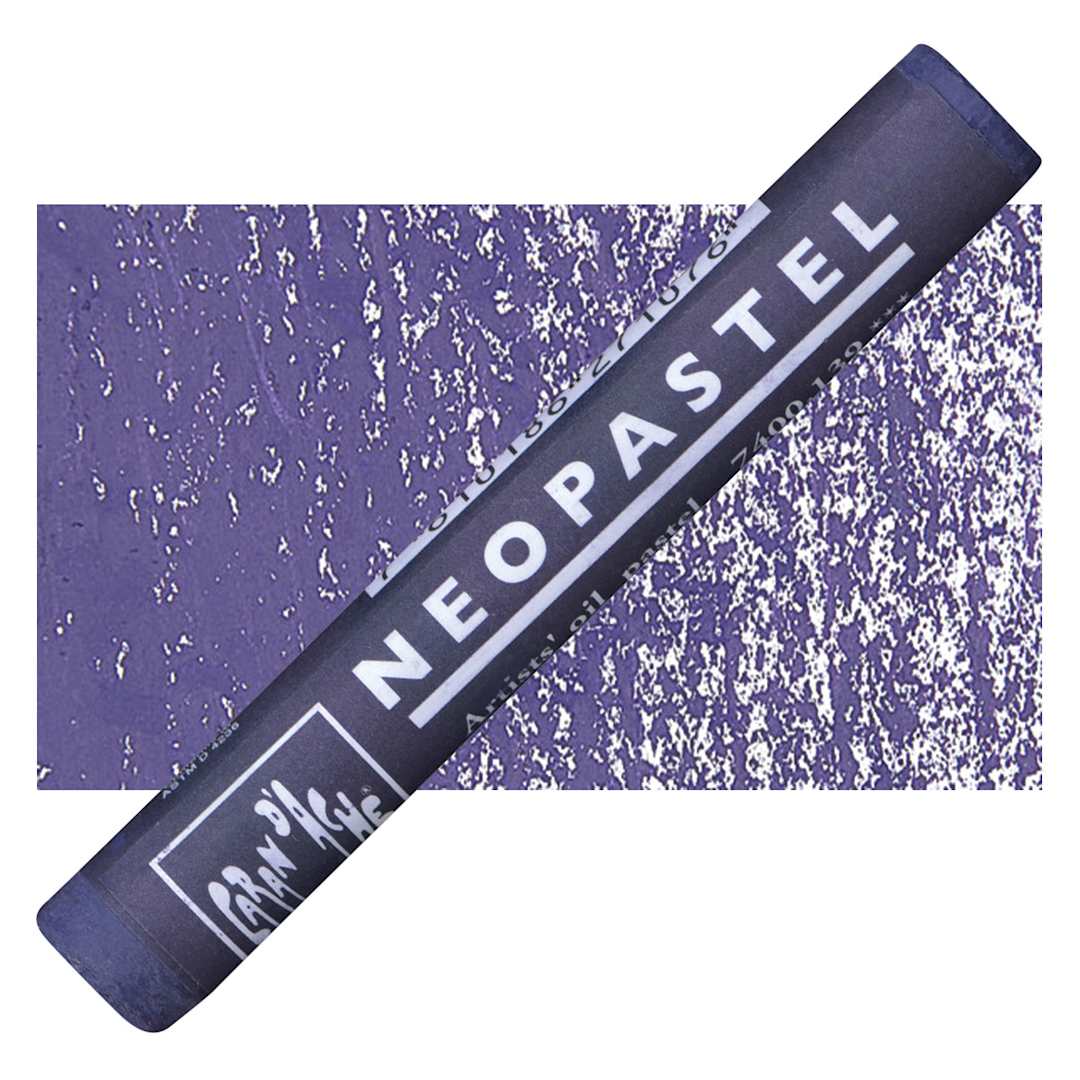 Open in modal - Caran d'Ache Neopastel - Indigo Blue pastel and swatch
